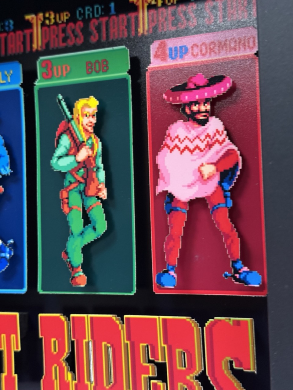 Sunset Riders - Selección de personajes