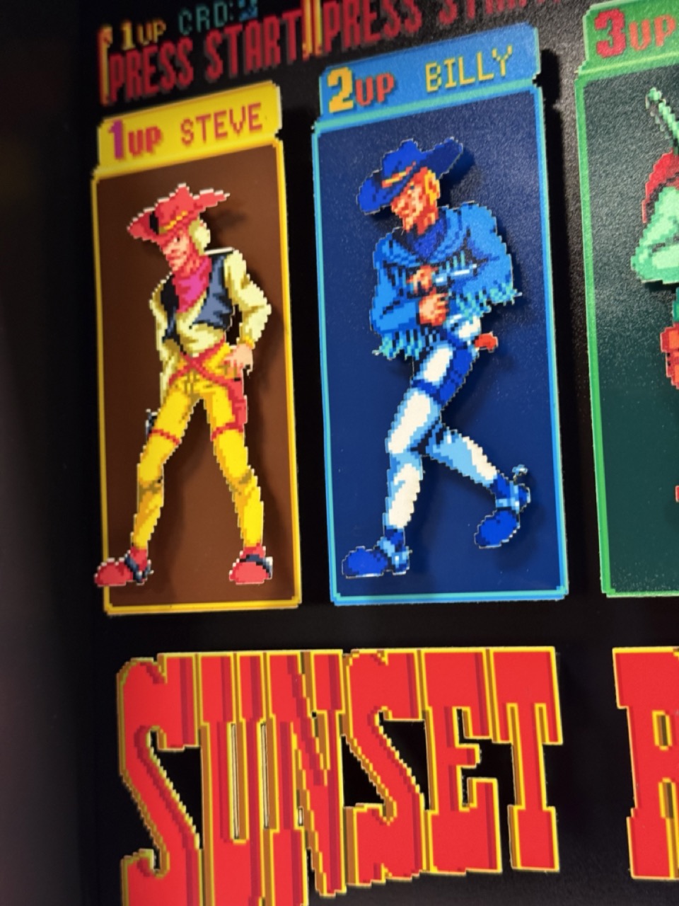 Sunset Riders - Selección de personajes